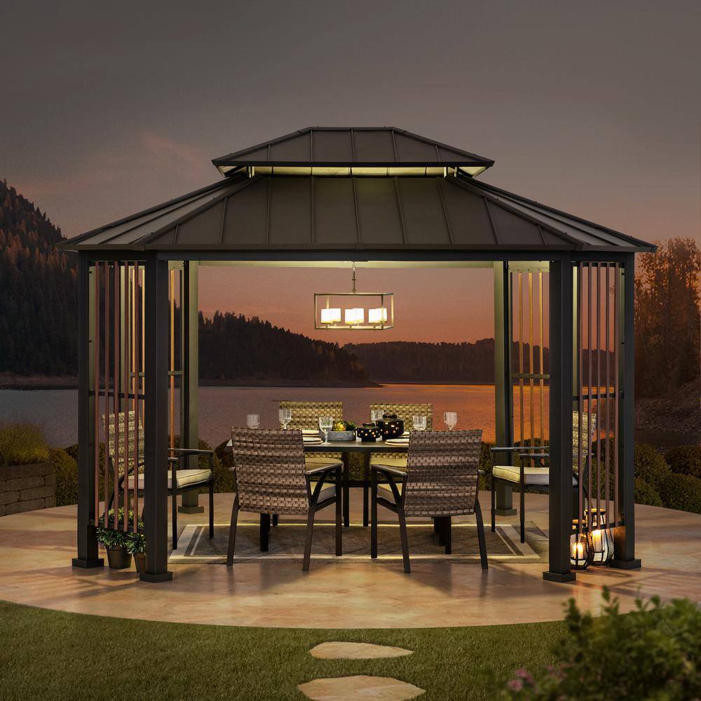 Sunjoy Rockwood 11 ft. x 13 ft. Hardtop Gazebo