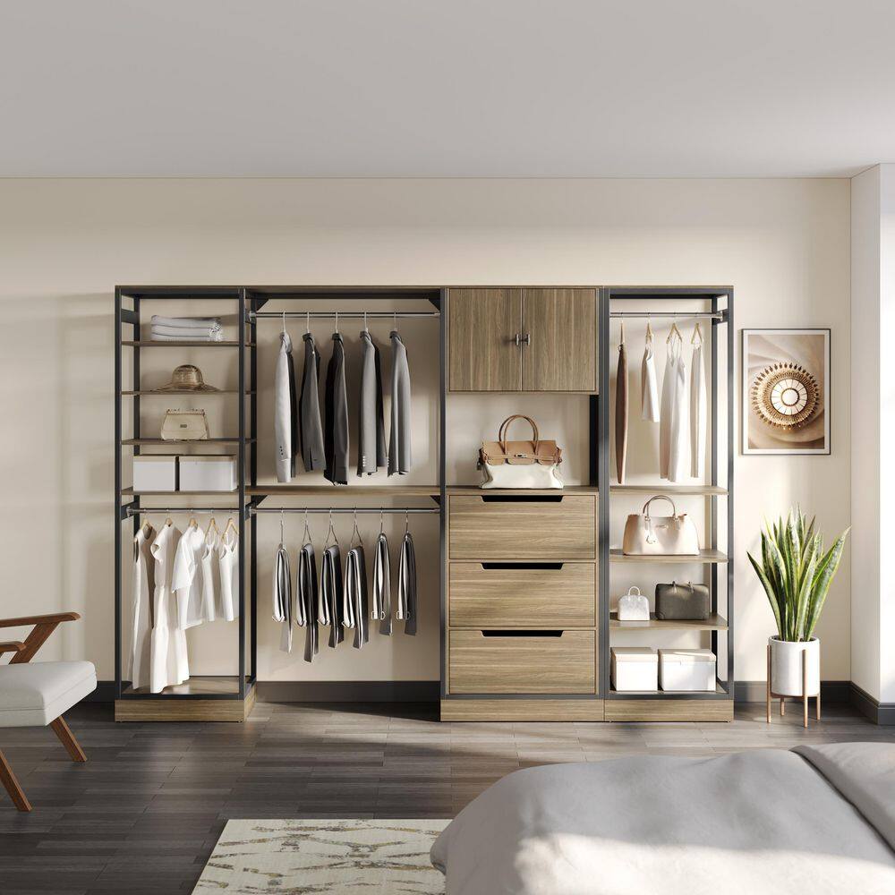 None Bryant closet in 24 in. W with top shelves Wood Closet System