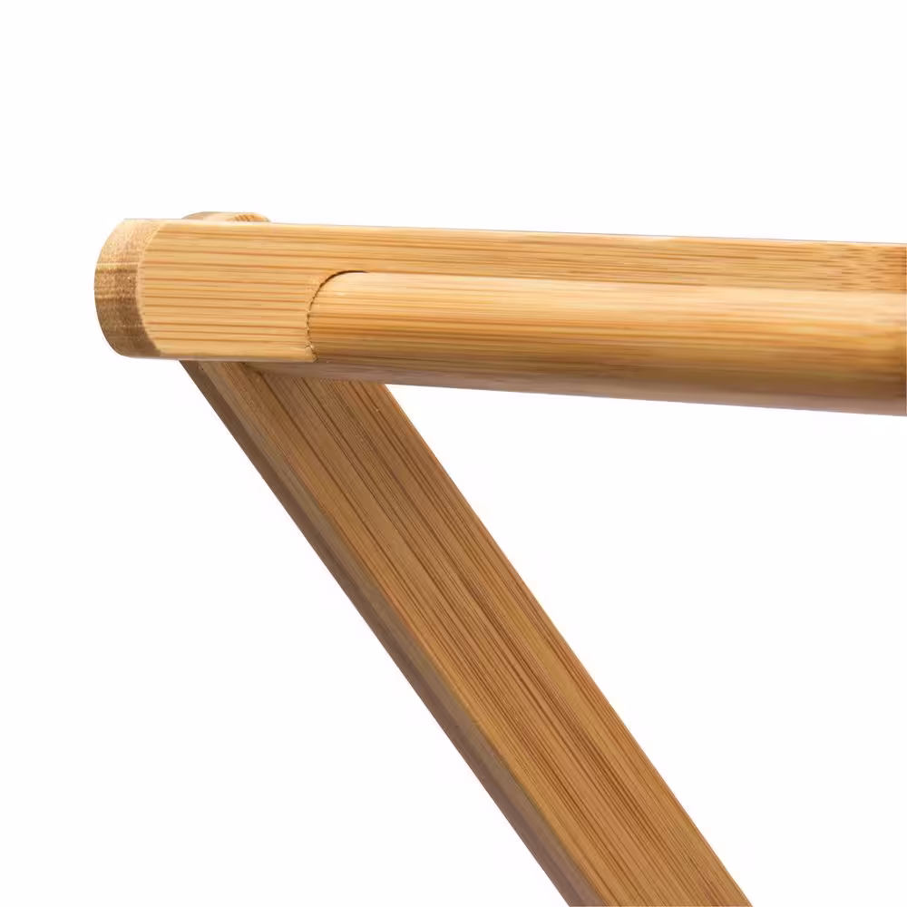 HOUSEHOLD ESSENTIALS 29.25 in. W x 42.37 in. H Bamboo X-Frame Clothes Drying Rack