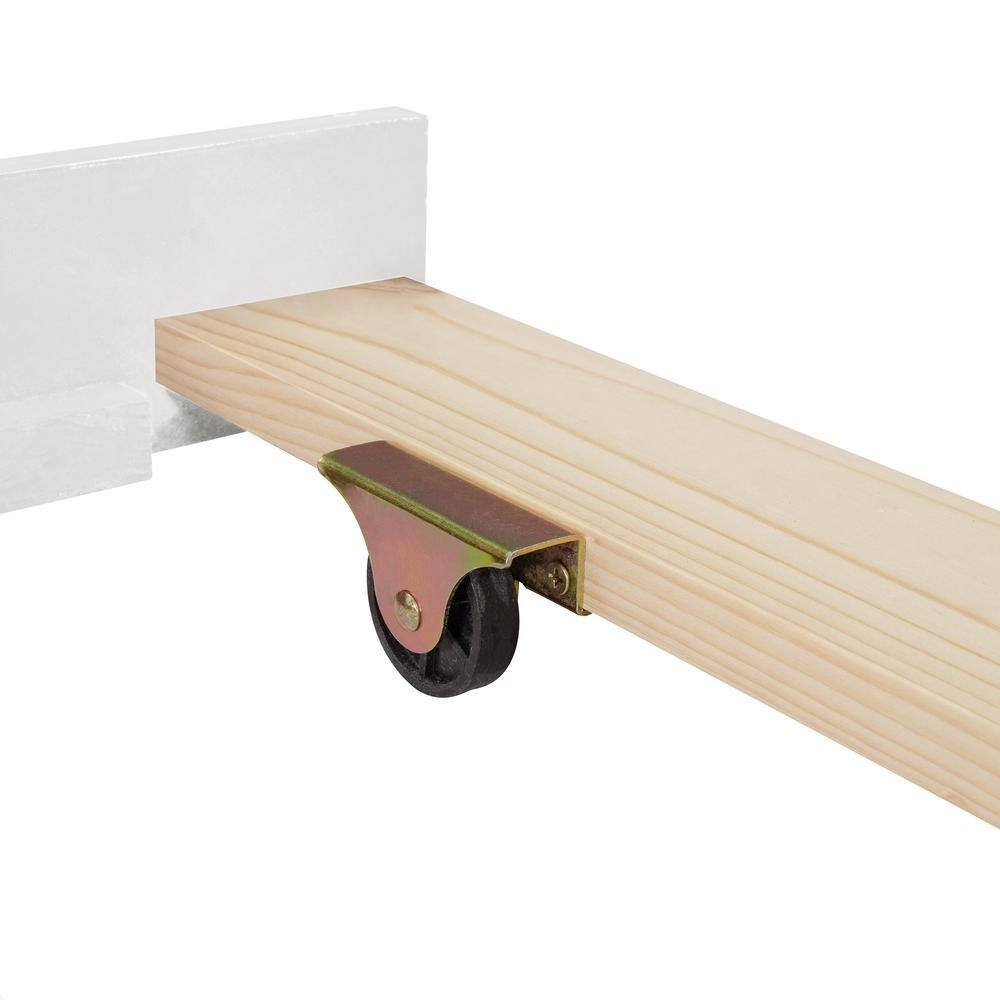 Harper & Bright Designs White Full Over Full Wood Bunk Bed with Twin Trundle