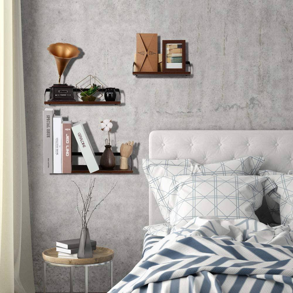 None Children's Baby Bookshelf, Floating Shelf Wall-Mounted (Set of 3)