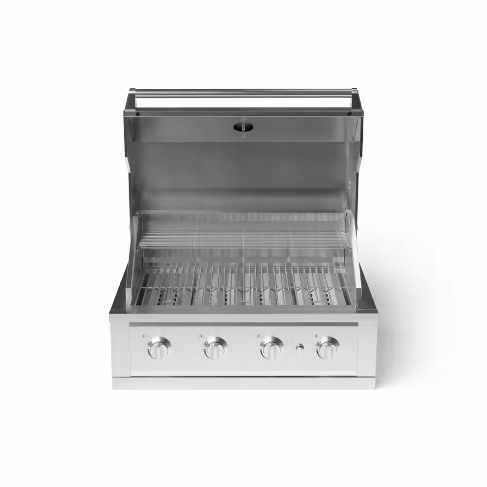 NewAge Products 40 in. 4-Burner Natural Gas Grill in Stainless Steel