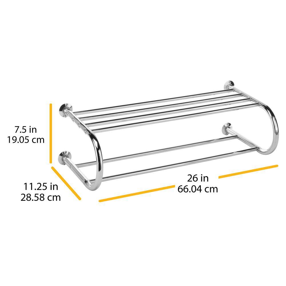 Whitmor Black Steel Clothes Rack 38 in. W x 76 in. H