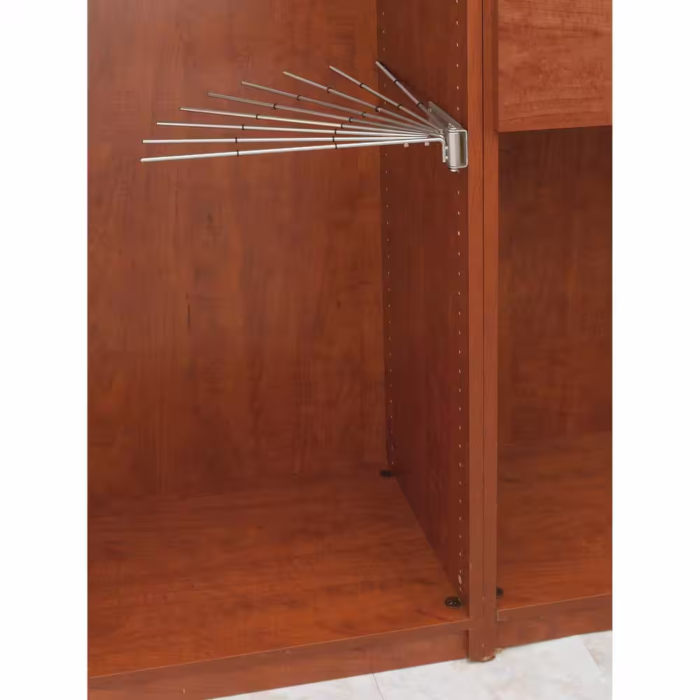 Rev-A-Shelf Nickel Steel Clothes Rack 16.13 in. W x 2.25 in. H