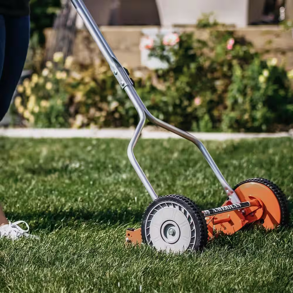 American Lawn Mower Company 14 in. 4-Blade Manual Walk Behind Reel Lawn Mower
