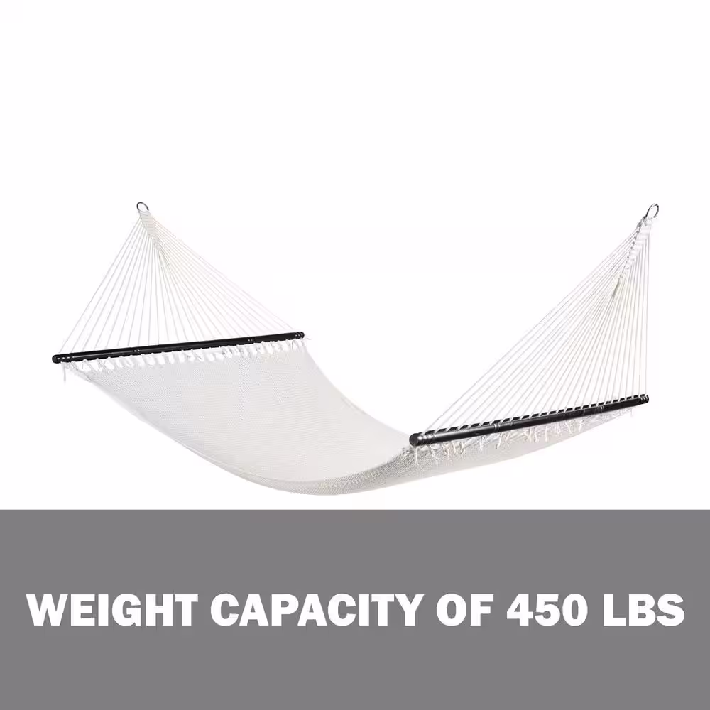 BLISS HAMMOCKS 80 in. 2-Person Weekender Deluxe Hammock Bed with Spreader Bars, S Hooks, and Chains Included