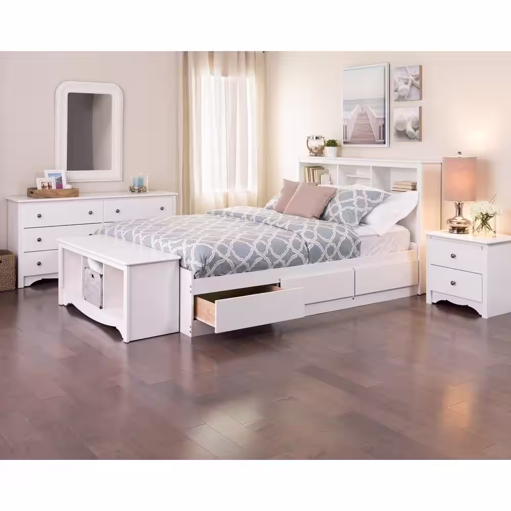 Prepac Monterey 6-Drawer White Dresser