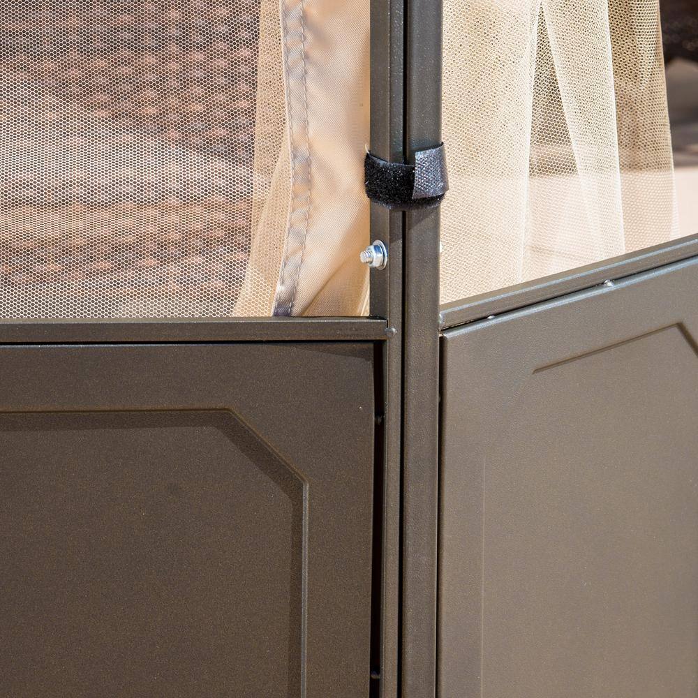 Noble House Westerly 13 ft. x 13 ft. Camel Gazebo