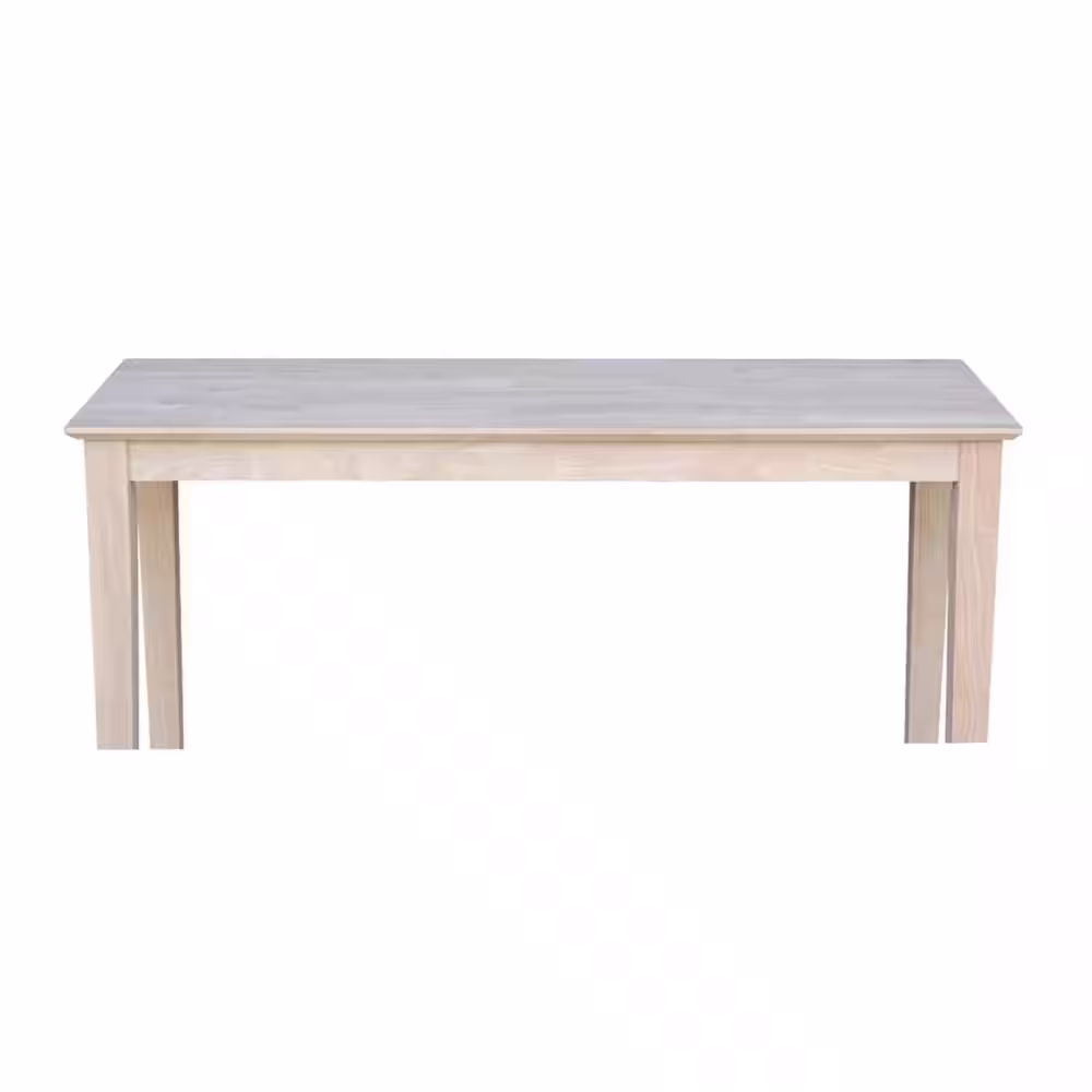 International Concepts Shaker 48 in. Unfinished Standard Rectangle Wood Console Table