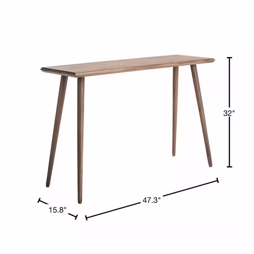 SAFAVIEH Marshal 47.3 in. Brown Wood Console Table