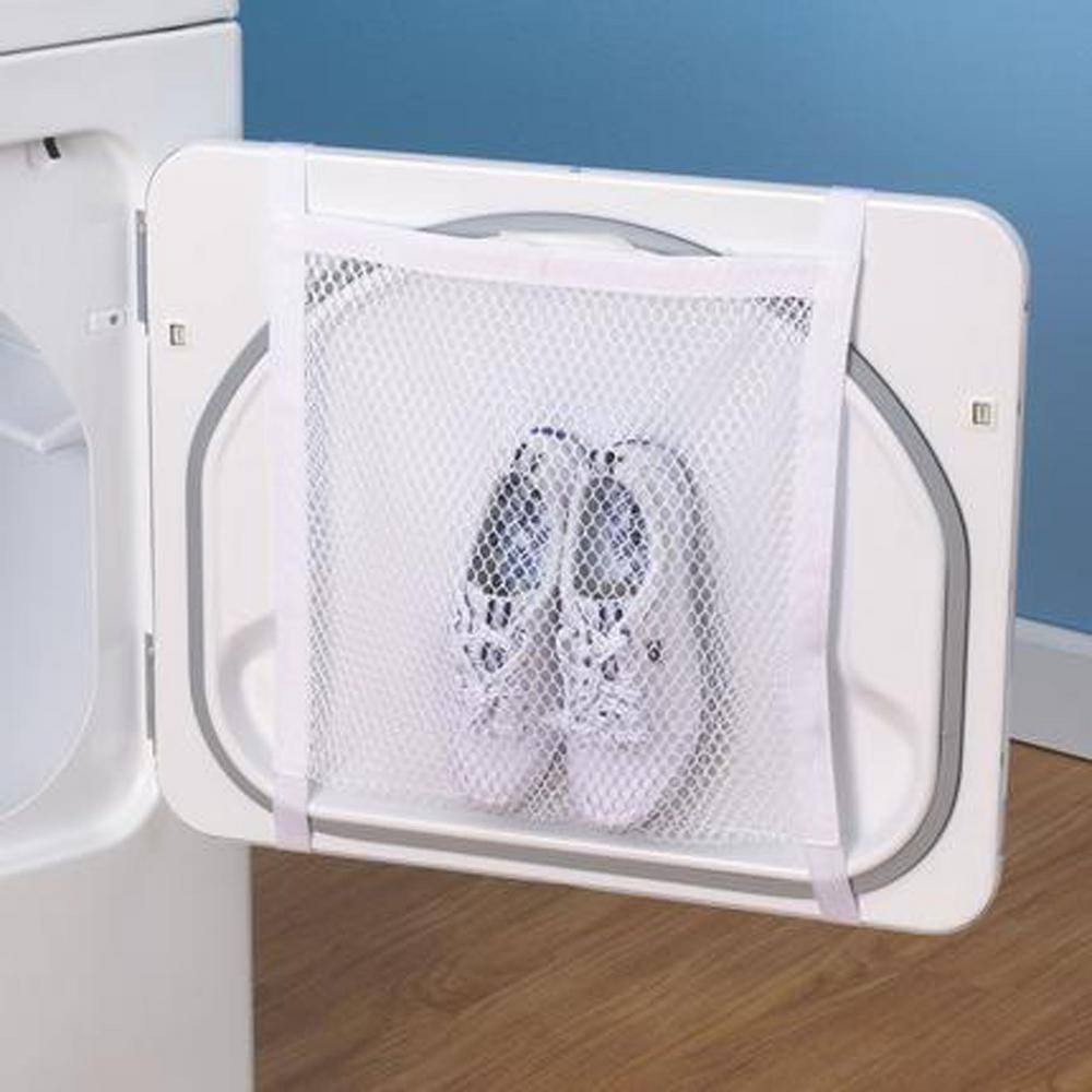 HOUSEHOLD ESSENTIALS White Mesh Snaker and Shoe Wash Bag