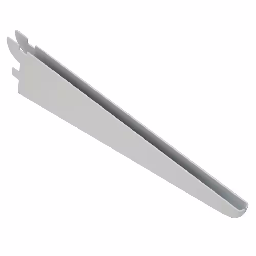 Everbilt 10.6 in. x 2.7 in. White Super Duty Shelf Bracket