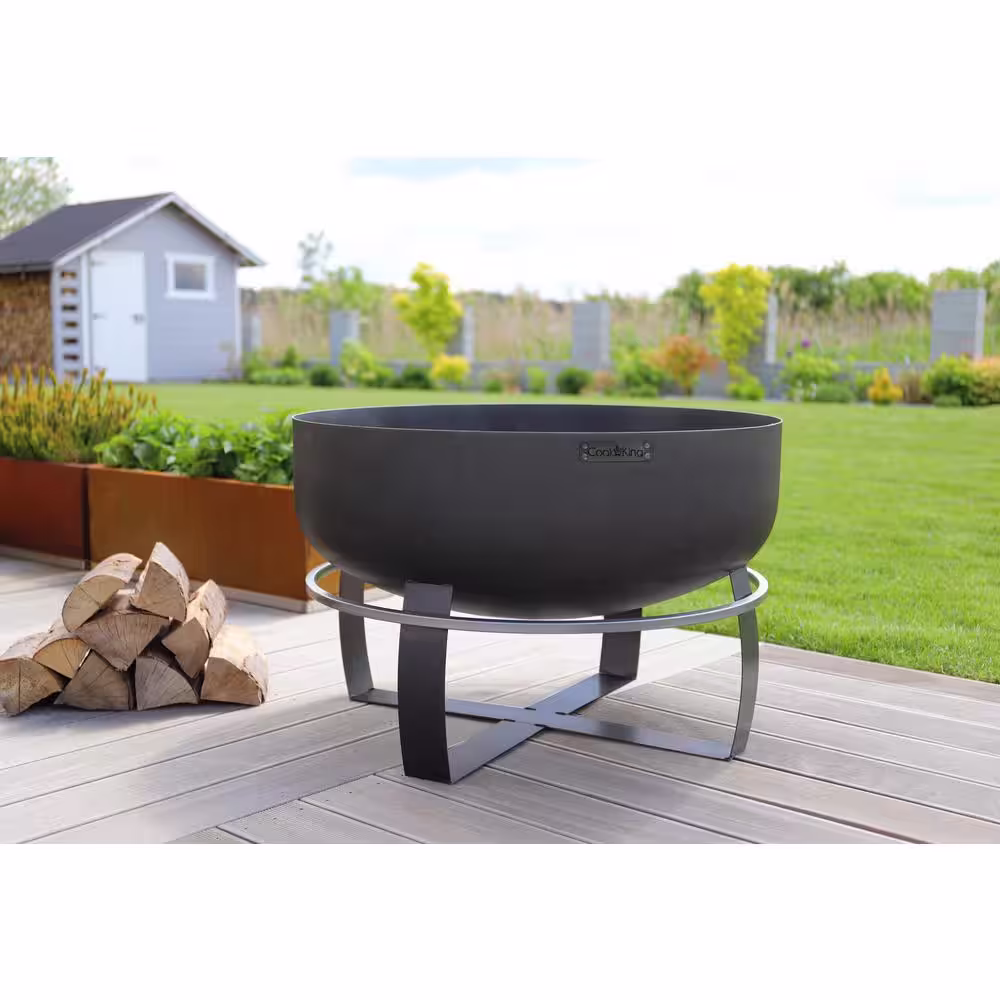 Good Directions Cook King 111562 Viking XXL Fire Bowl, 31.5 in. Dia, Deep Bowl, Wood Burning Fire Pit