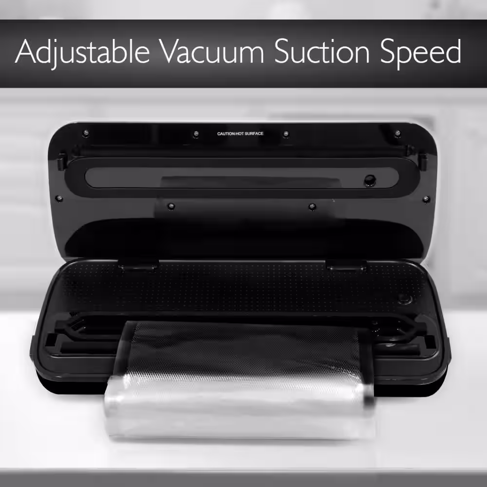 NutriChef Automatic Vacuum Sealer System - Electric Air Sealing Food Preserver with Stainless Steel Housing