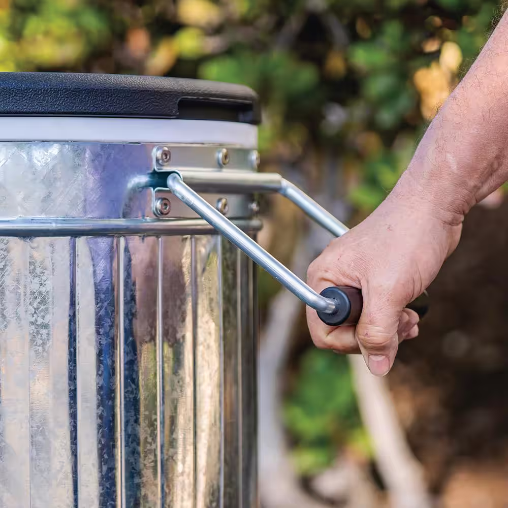 PERMASTEEL 120 qt. Rolling Patio Cooler in Galvanized Steel