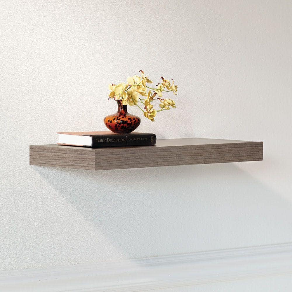 Home Decorators Collection Chicago 1-Piece 24 in L MDF Decorative Floating Shelf