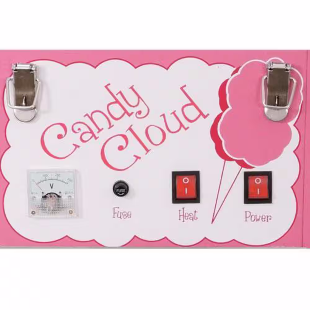 Funtime Commercial Pink Cotton Candy Cloud Hard Candy Table Top Machine Floss Maker