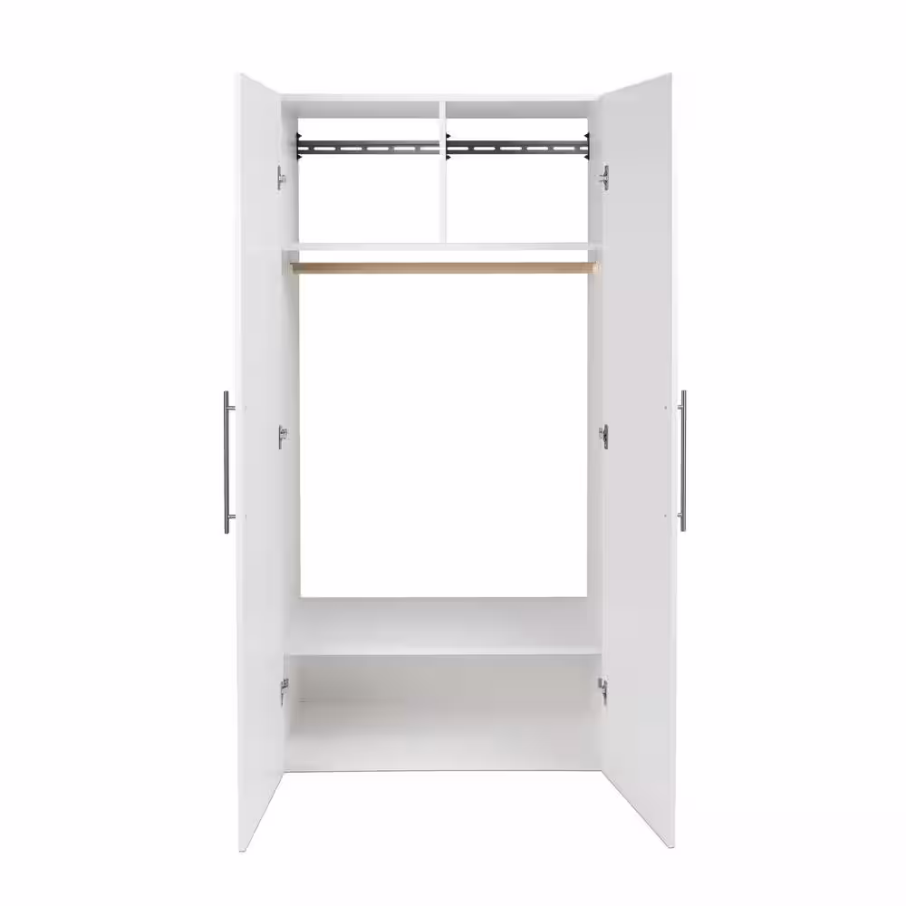 Prepac HangUps 36 in. W x 72 in. H x 20 in. D Wardrobe Cabinet in White (1-Piece)
