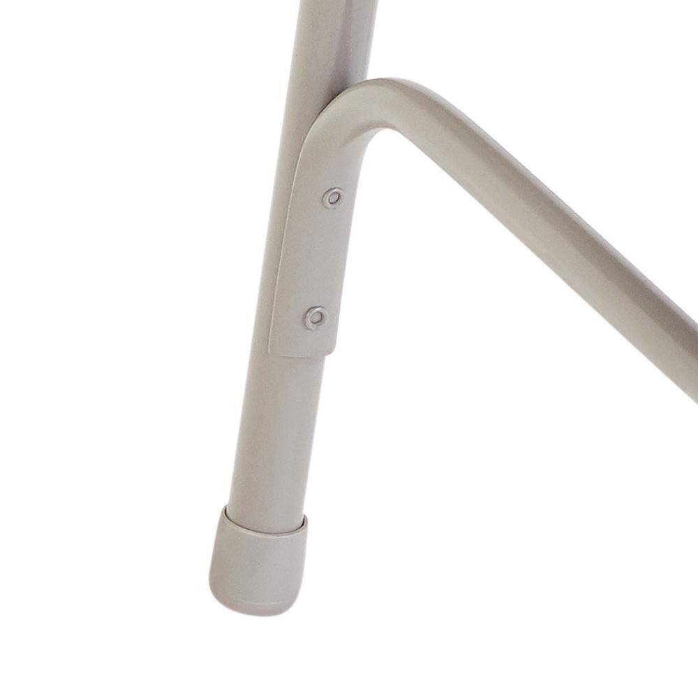 National Public Seating Burgundy Fabric Padded Seat Stackable Folding Chair (Set of 4)