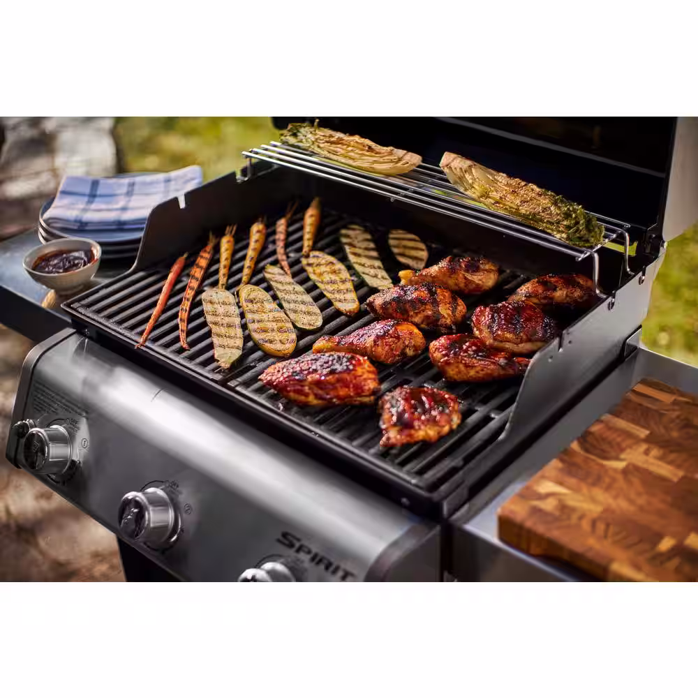 Weber Spirit E-315 Liquid Propane Gas Grill Combo with Full Size Griddle