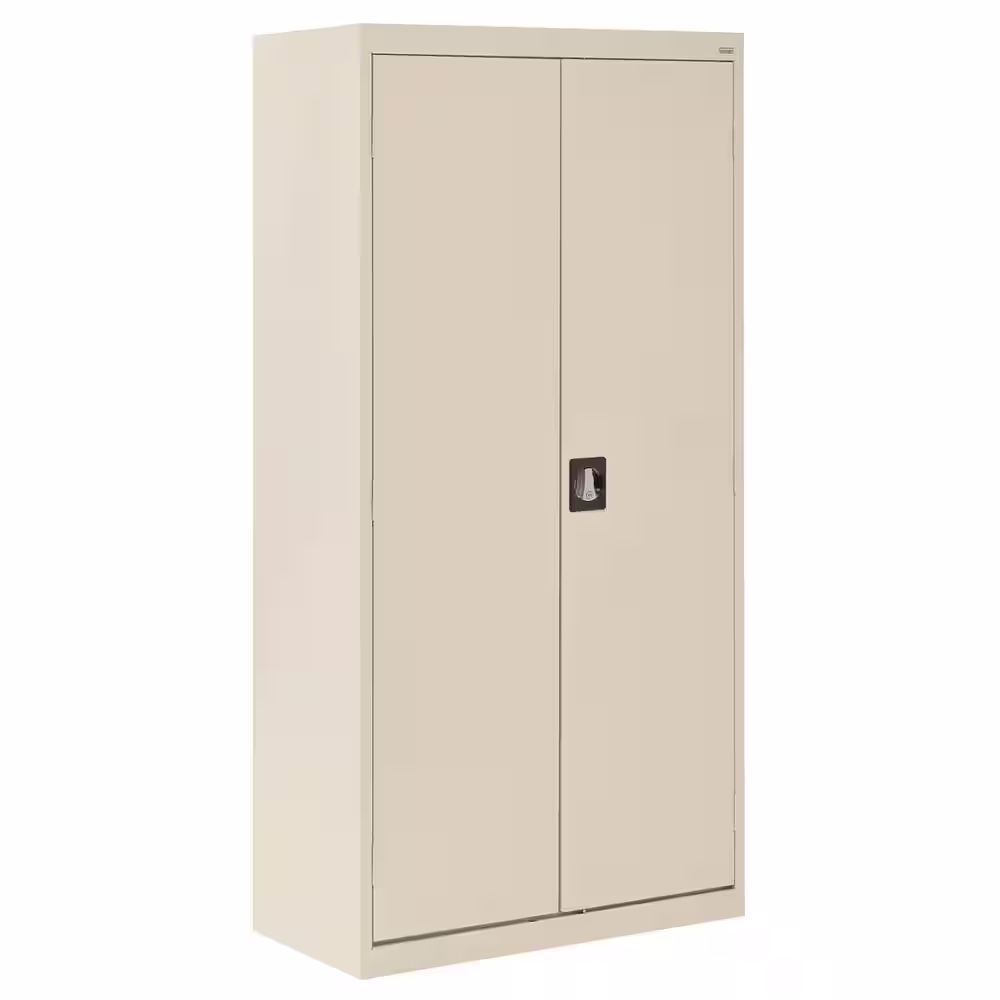 Sandusky Elite Series ( 36 in. W x 72 in. H x 24 in. D ) Welded Steel Wardrobe Freestanding Cabinet in Dove Gray