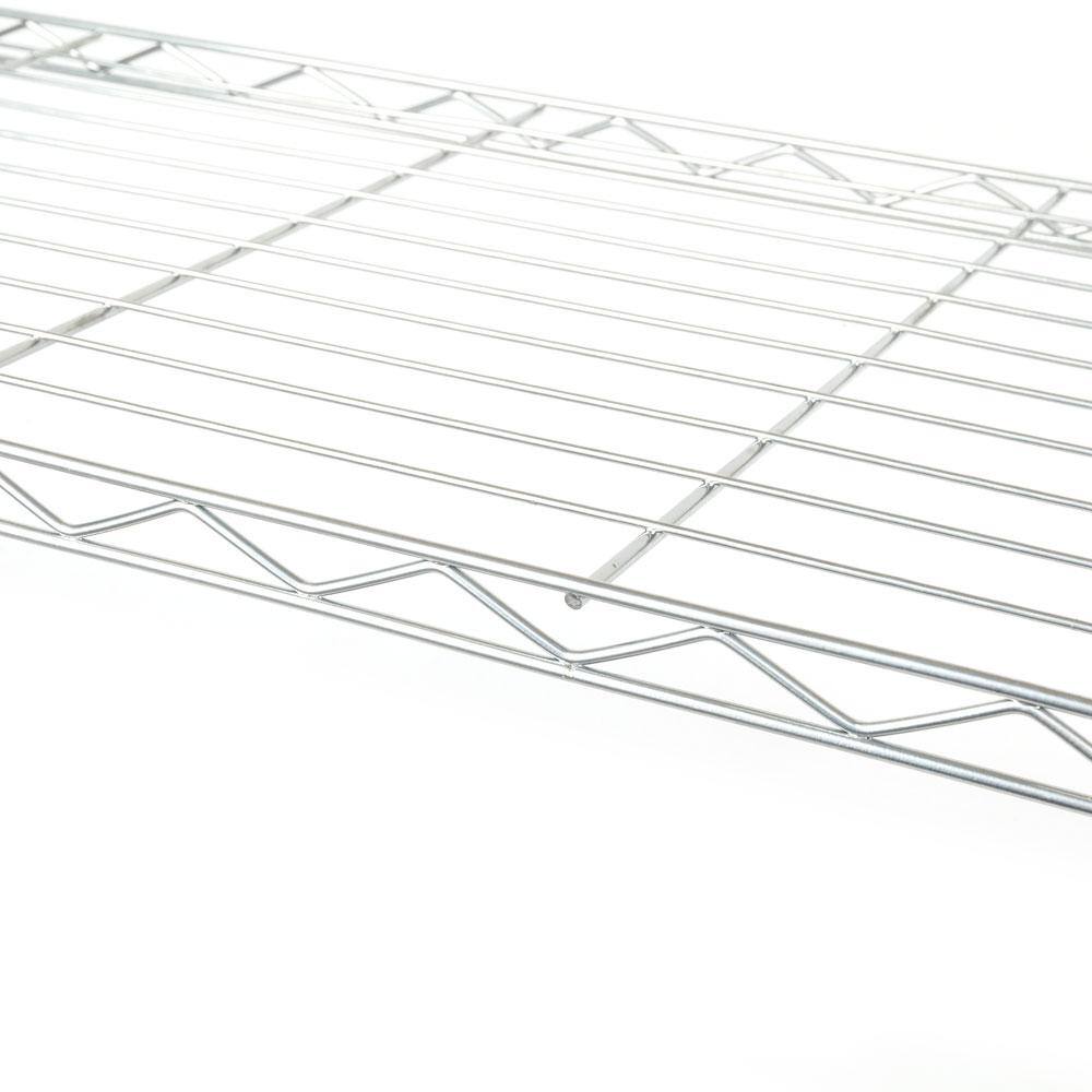 None MDF Silver Baker's Rack with Hooks