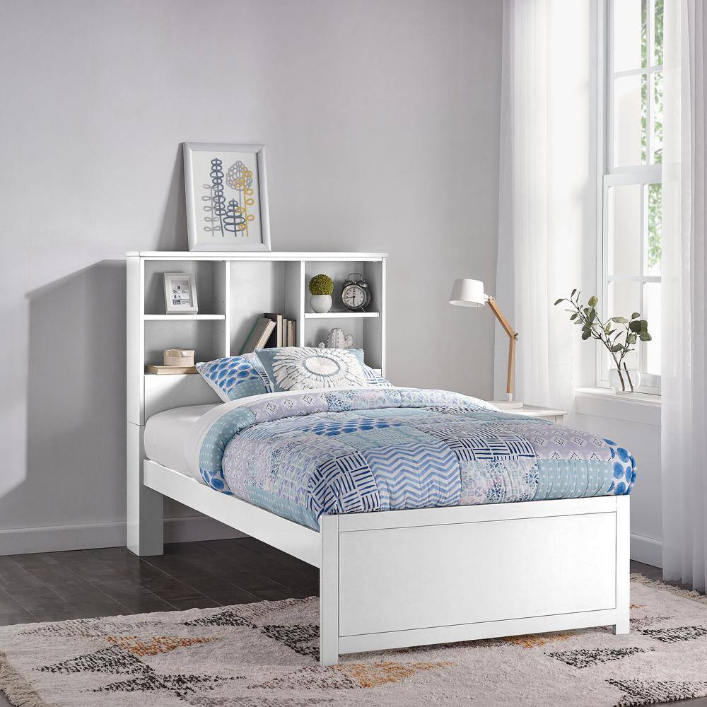 Hillsdale Furniture Caspian White Twin Bookcase Bed