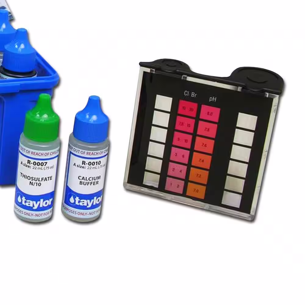 None Complete Pool and Spa Test Kit, Alkalinity/Bromine and Chlorine (Hi-Range), DPD/CYA/Hardness/pH