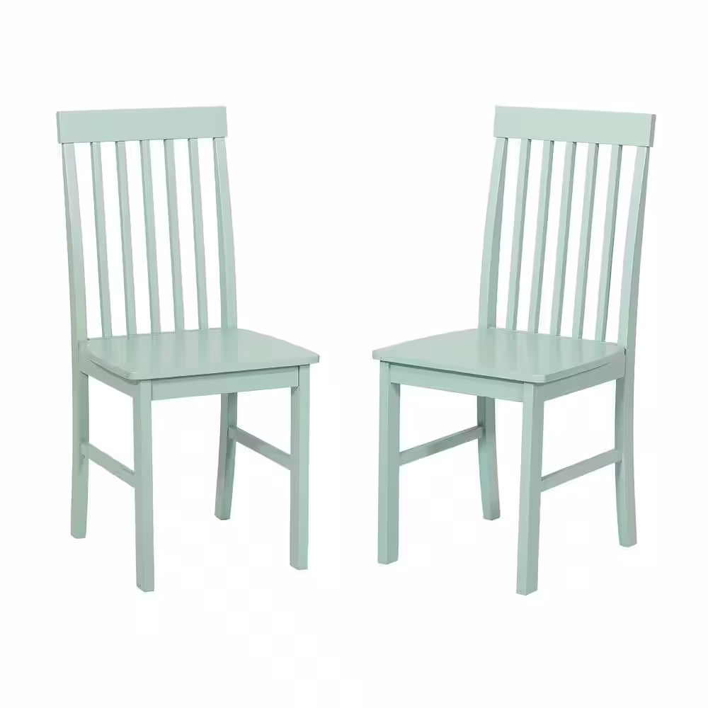 Walker Edison Furniture Company 5-Piece Modern Farmhouse Dining Room Set - Solid White/Sage