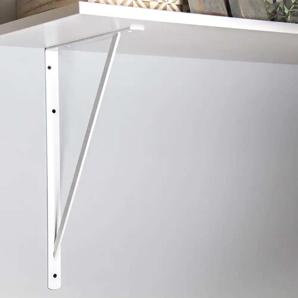 Everbilt 20 in. x 13 in. White Heavy-Duty Shelf Bracket
