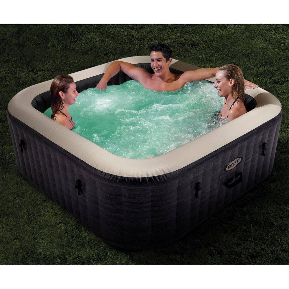 None PureSpa Plus 6-Person Inflatable Hot Tub Spa, Maintenance Kit, and Removable Seat (2 Pack)