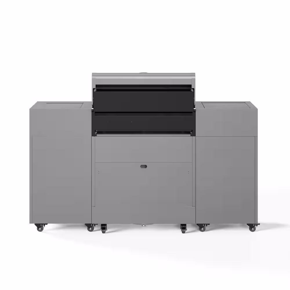 TYTUS 5-Burner Fresno Gunmetal Gray Plus Ash Stacked Stone Island Grill