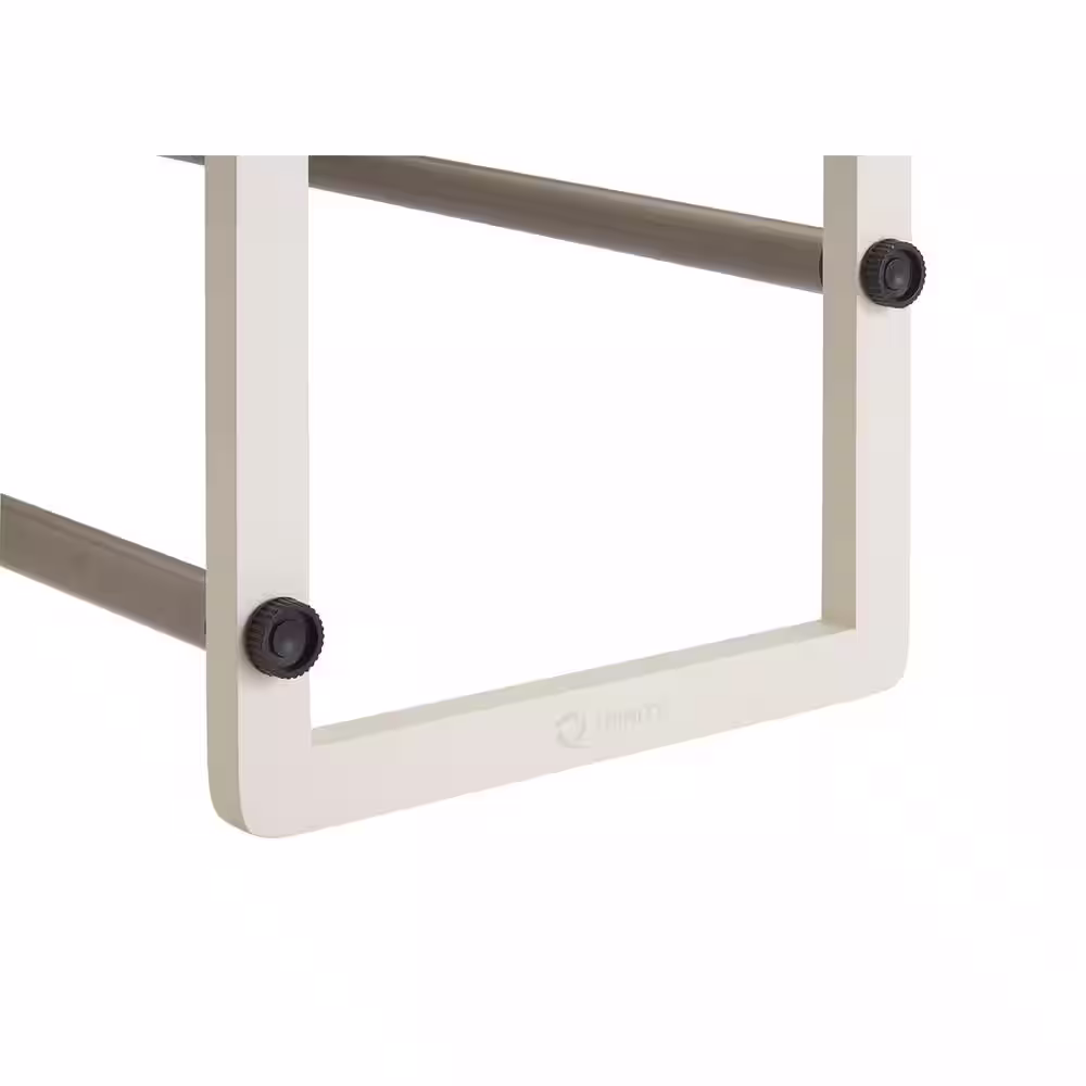 TRINITY 28 H 20-Pair 4-Tier White Wood Shoe Rack