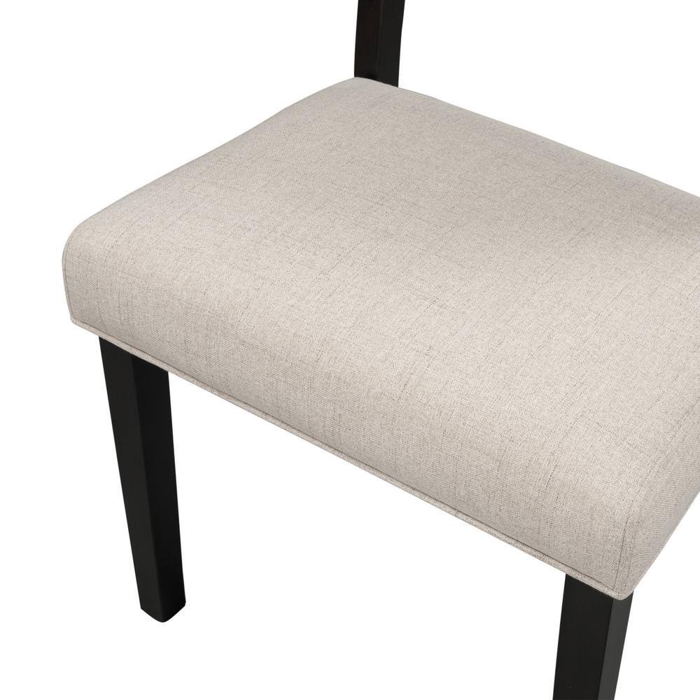 Harper & Bright Designs Espresso 5-Piece Kitchen Dining Table Set