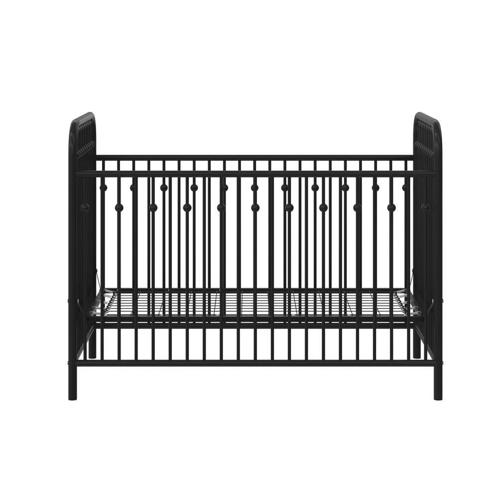 Little Seeds Monarch Hill Ivy Black Metal Baby Crib