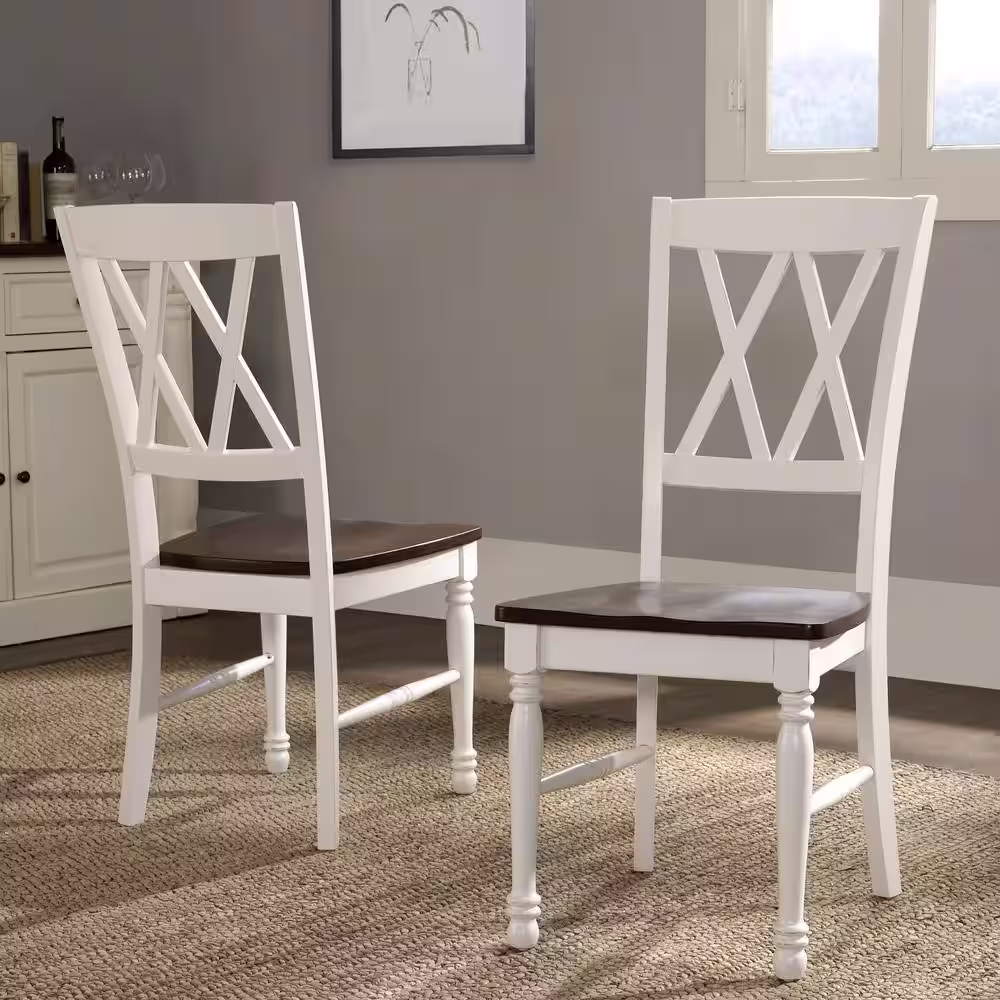 CROSLEY FURNITURE Shelby White Dining Chair (Set of 2)