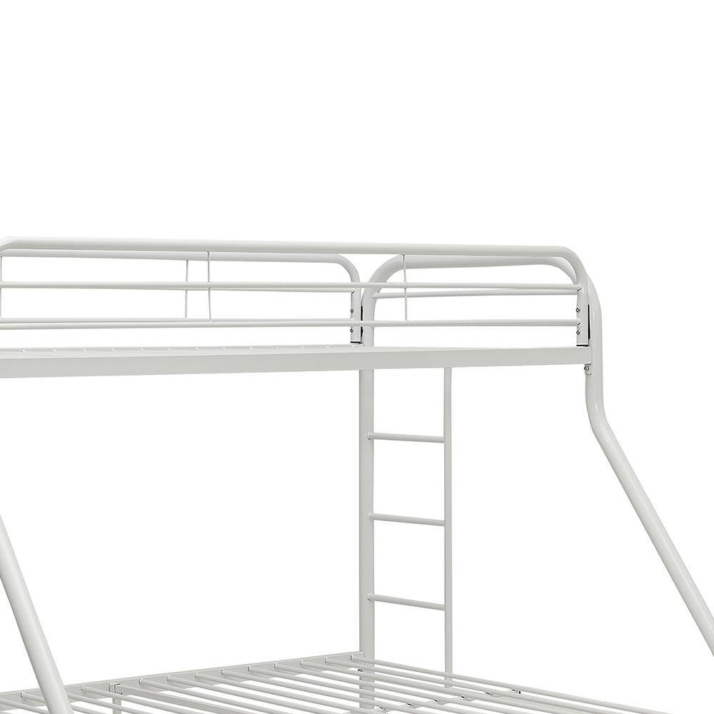 Acme Furniture Tritan White 38 x 80 Twin XL / Queen Bunk Bed Metal Tube