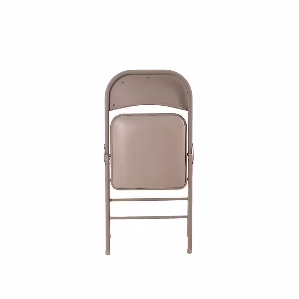 Cosco Antique Linen Vinyl Seat Stackable Folding Chair (Set of 4)