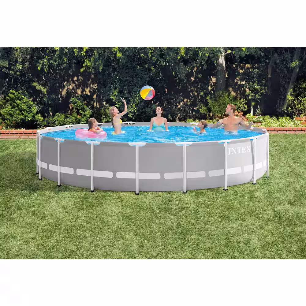 Intex Prism Above Ground Pool with Inflatable Loungers and Cooler Float (2-Pack)