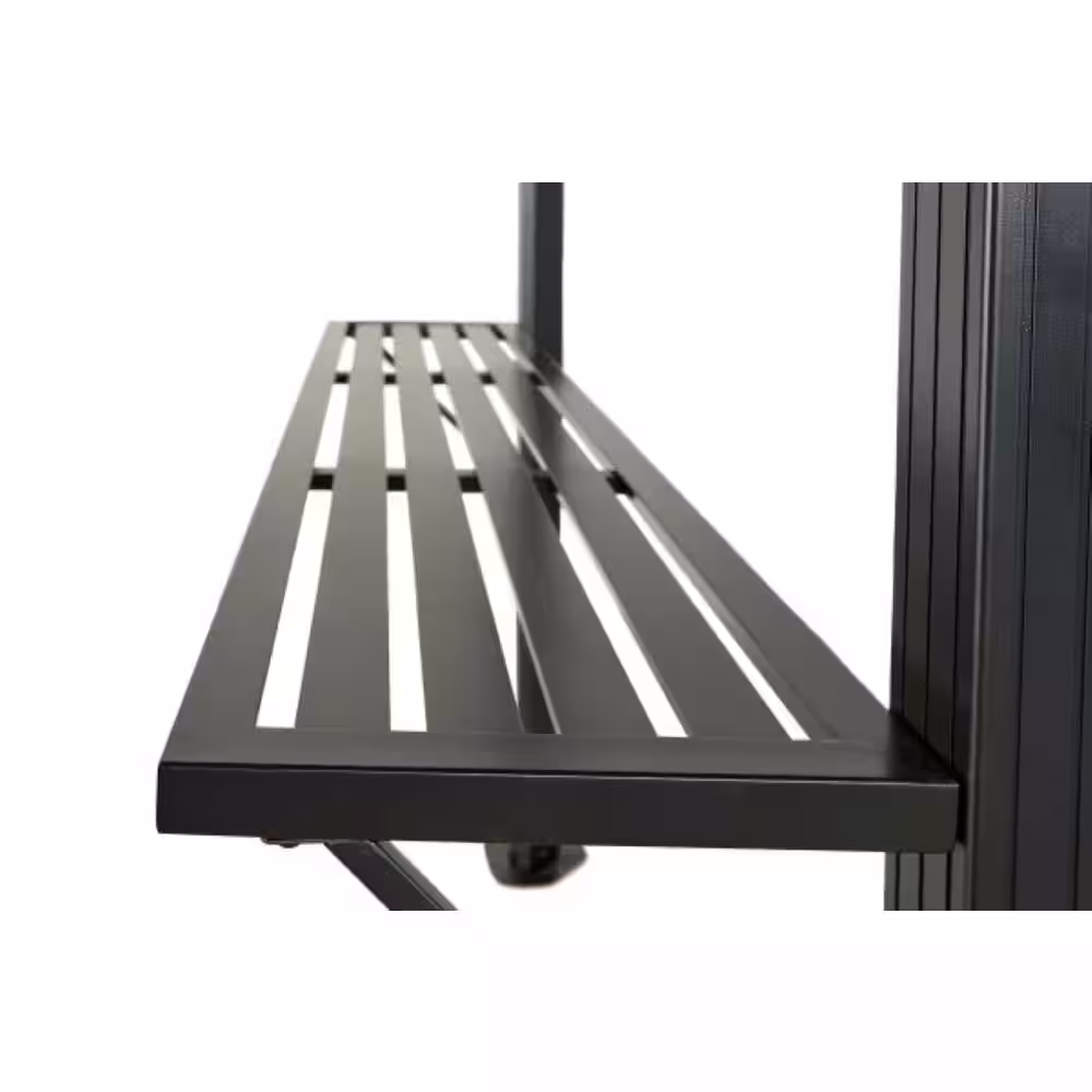 Sojag Dakota 6 ft. x 8 ft. Black Grill Rustproof Aluminum Framed Gazebo