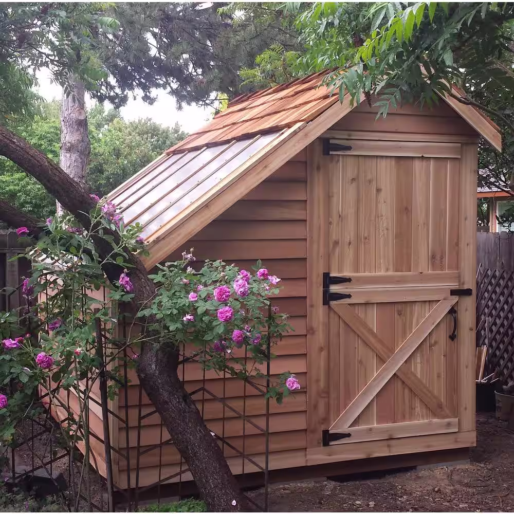 Cedarshed Sunhouse 8 ft. x 8 ft. Western Red Cedar Garden Shed