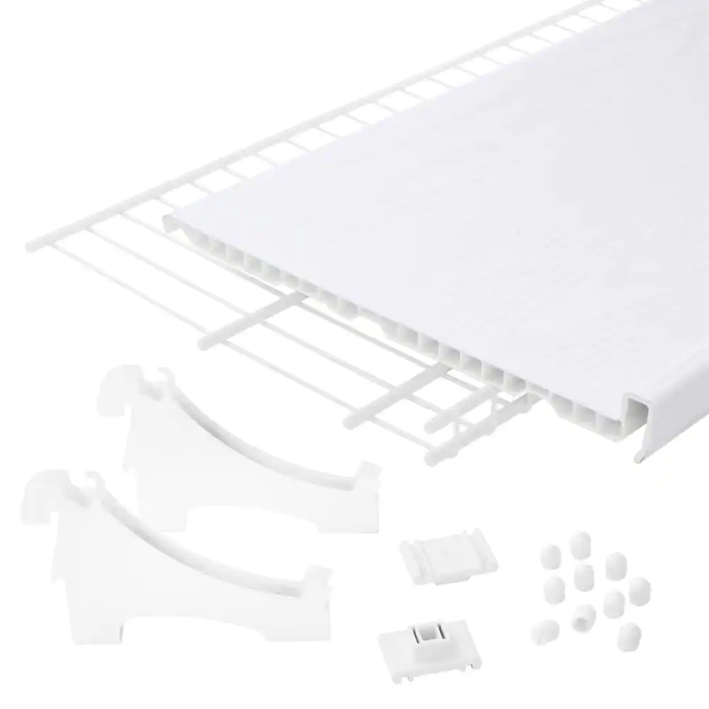 Everbilt 5.25 H 5-Pair White Vinyl Shoe Rack