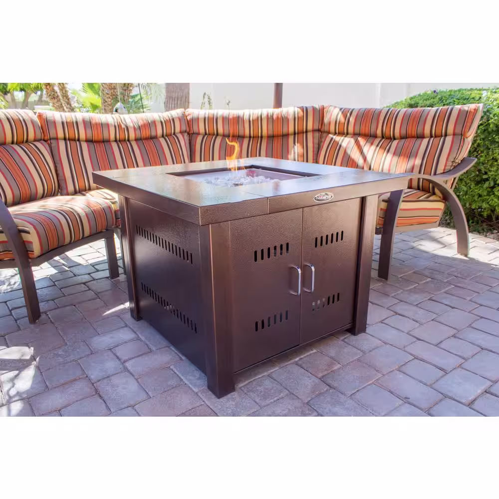 AZ Patio Heaters 38 in. Steel Firepit in Bronze