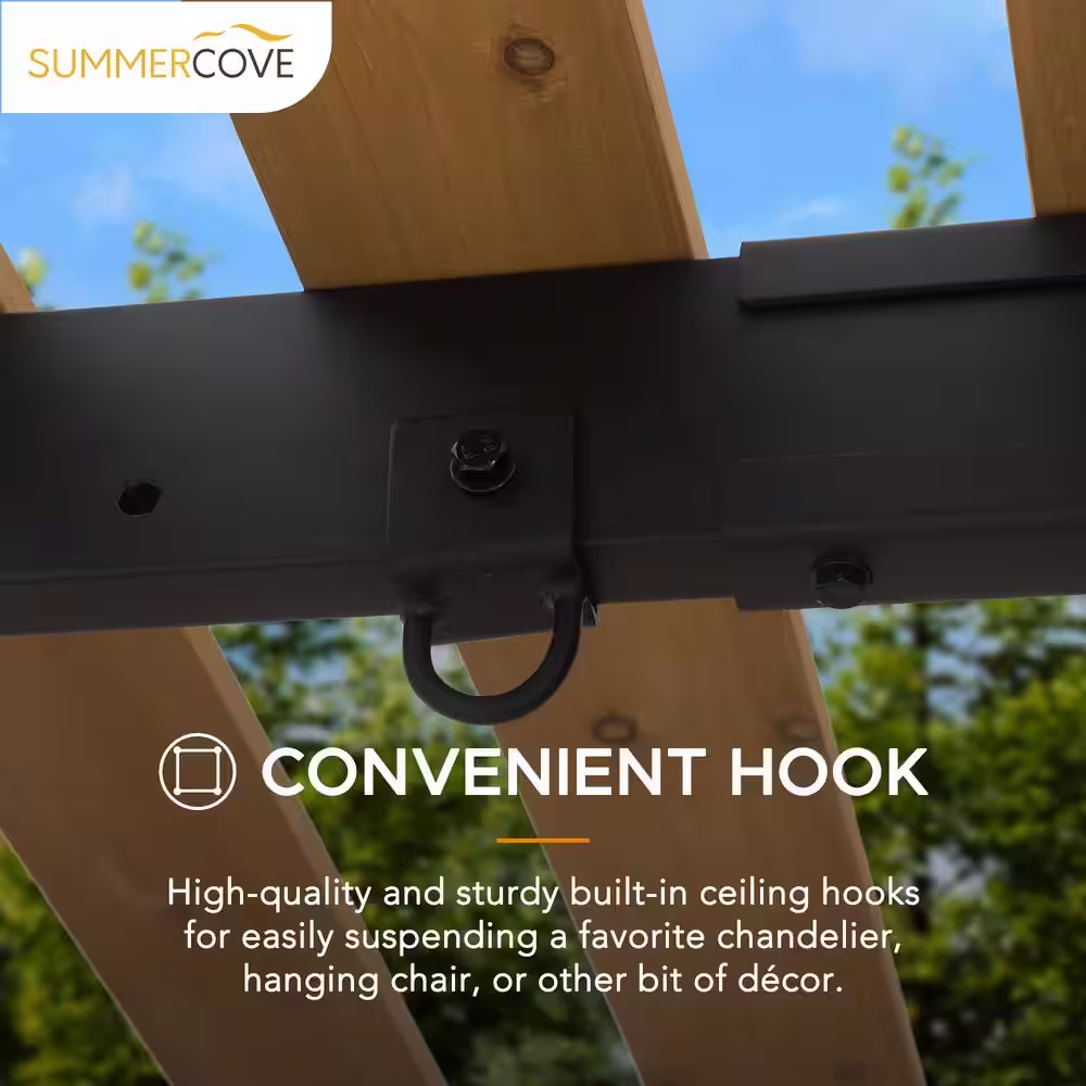 Sunjoy Lynngrove 10 ft. x 6 ft. Small Space Pergola