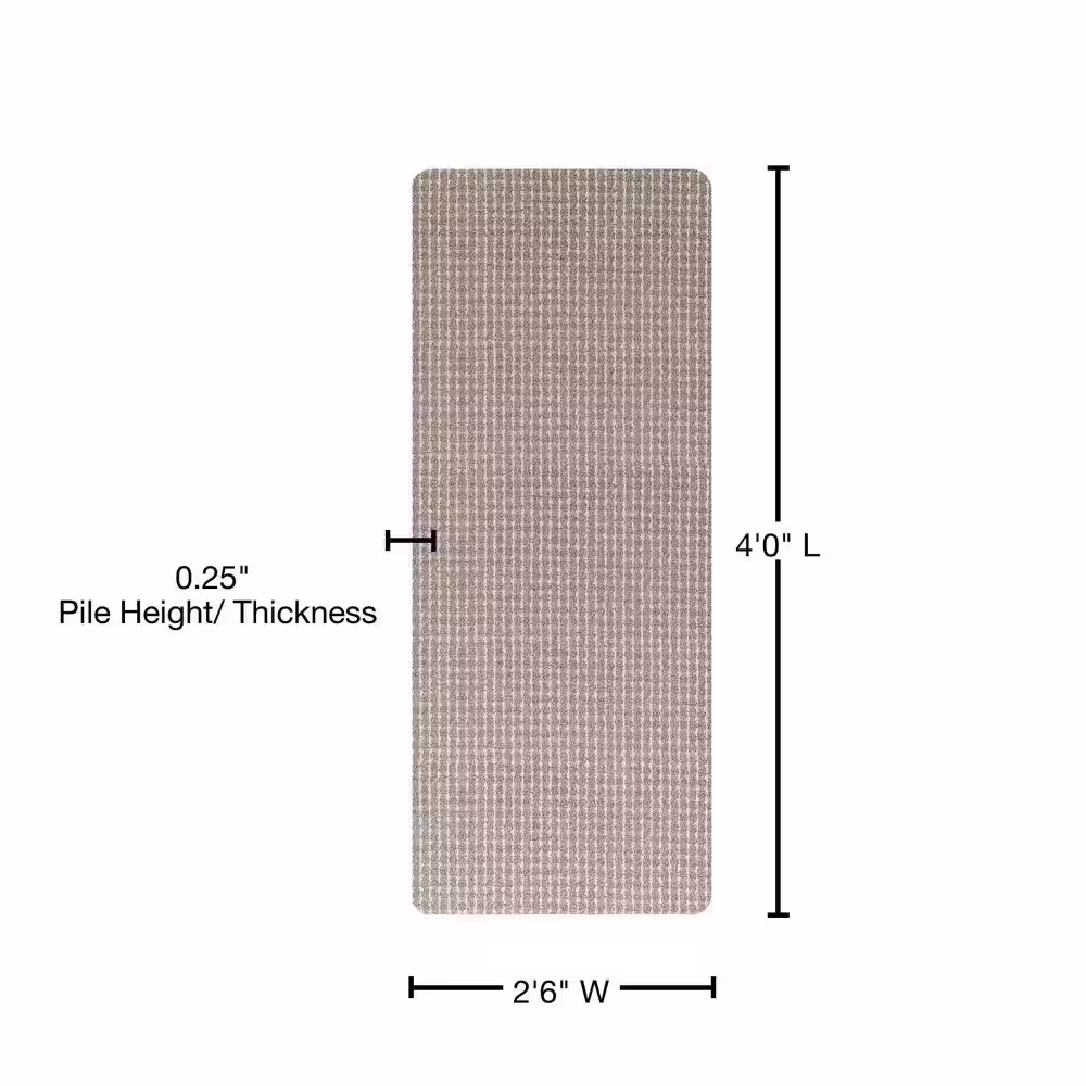 TrafficMaster Pindot Fog 2 ft. 6 in. x 4 ft. Accent Rug