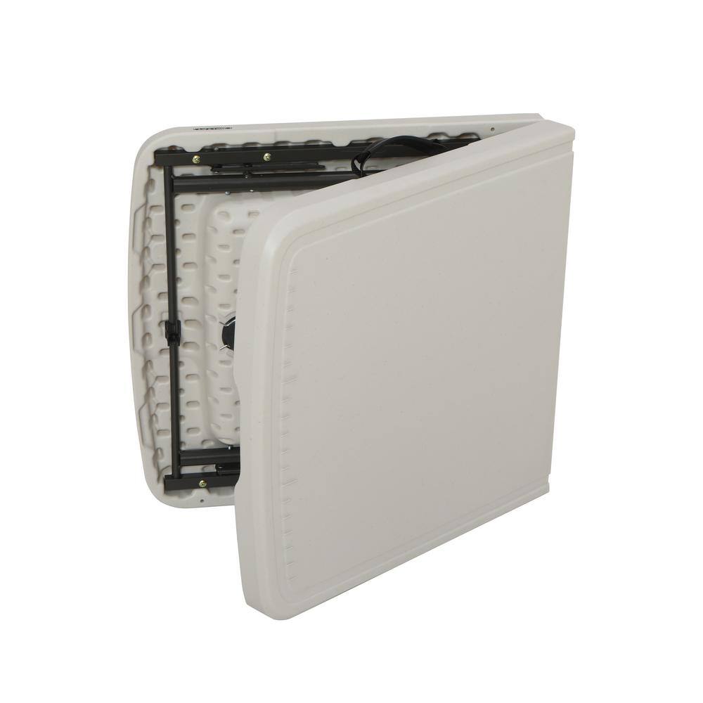 Lifetime 4 ft. Adjustable Height Fold-in-Half Fillet Table; Almond