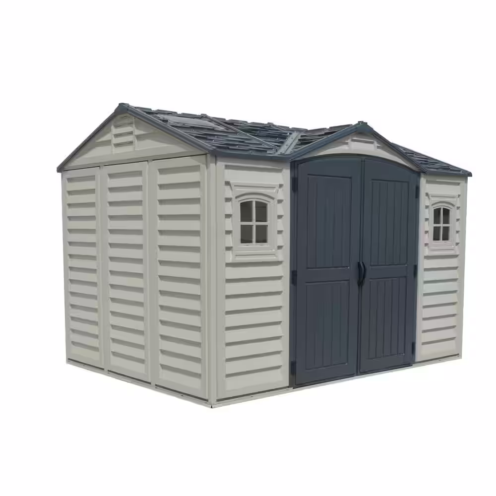 Duramax Building Products Apex Pro 10.7 ft. x 8.2 ft. Vinyl Storage Building