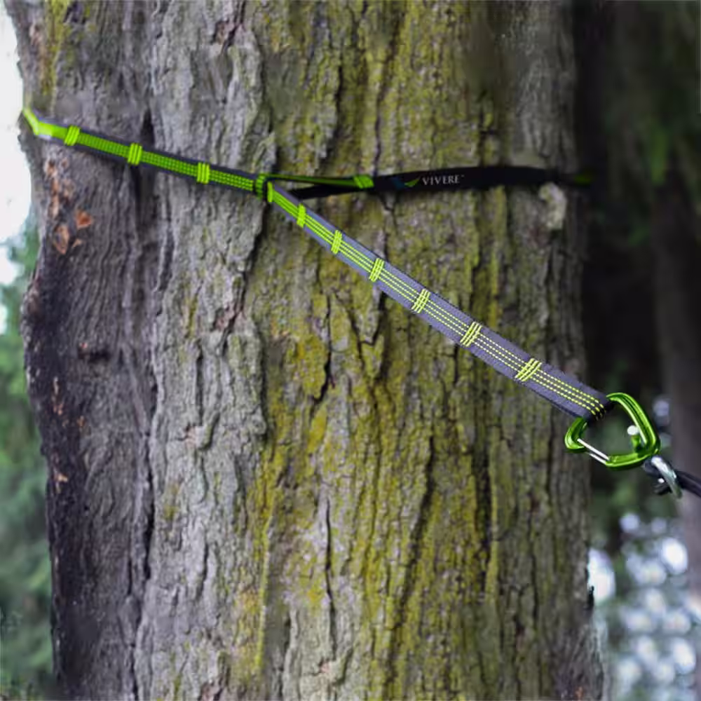 Vivere Ultra Lite Black Hammock Tree Straps (2-Pack)