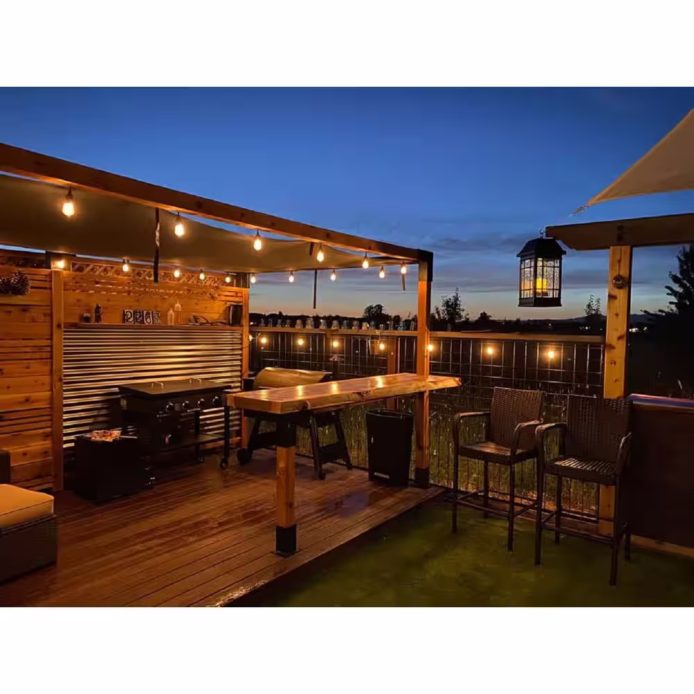 WILD HOG LINX 1.25 in. x 1.5 in. RafterFit Pergola Black Steel Rafter Clips (10-Pack)