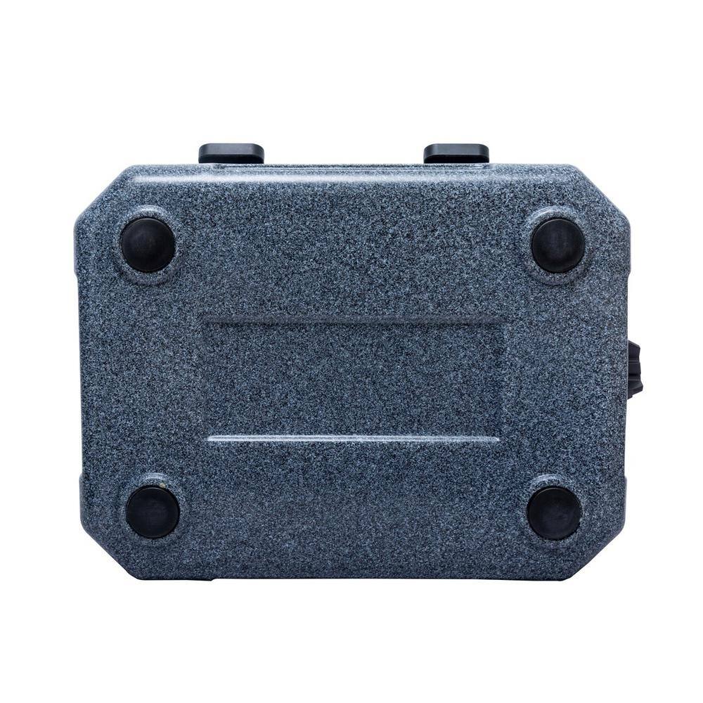 Camp-Zero 12.9 qt. Premium Cooler with Folding Handle, Black Granite